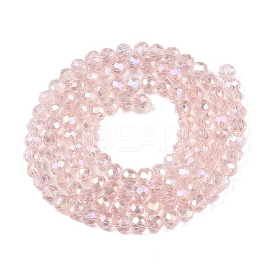 Electroplate Glass Beads Strands EGLA-A034-T4mm-B12-1