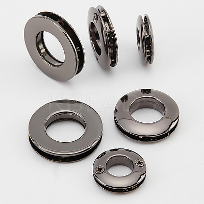 18Pcs 3 Style Alloy Grommet Eyelet Findings FIND-WR0006-18B-1