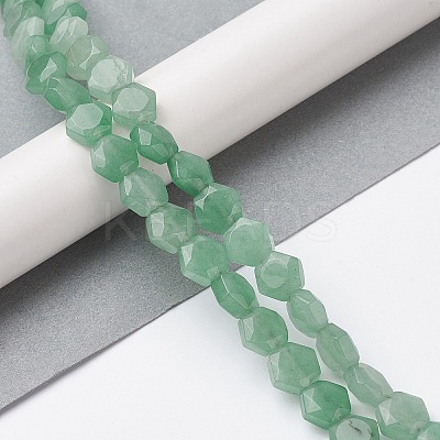 Natural Green Aventurine Beads Strands G-K359-C18-01-1