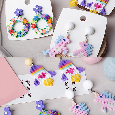 1000Pcs 2 Colors PE DIY Melty Beads Fuse Beads Refills DIY-SP0006-84-1