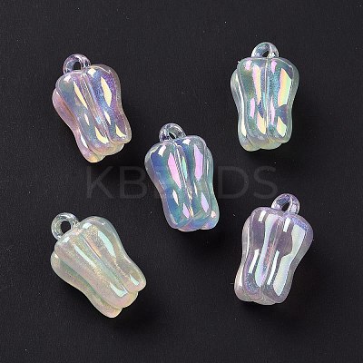 UV Plating Luminous Transparent Acrylic Pendants OACR-C001-07-1