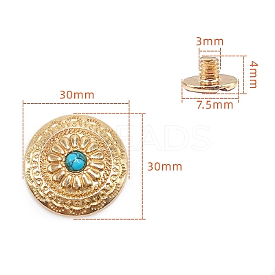 Alloy Decorative Buttons PW-WG1200D-10-1