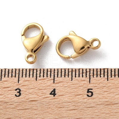 304 Stainless Steel Lobster Claw Clasps STAS-V007-01D-G-1