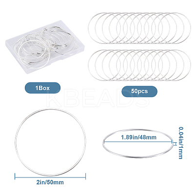 50Pcs Brass Linking Rings KK-SP0002-12A-1