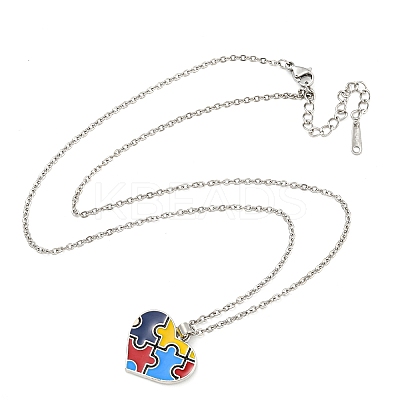 201 Stainless Steel Cable Chain Necklaces NJEW-G138-07P-1