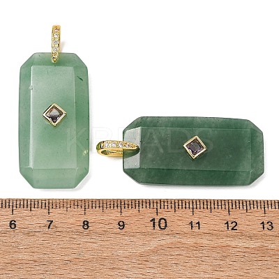 Natural Green Aventurine Pendants GG-CBA51ED-05G-03-1