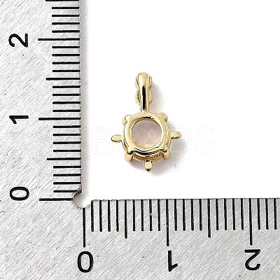 Synthetic Opal Flat Round Oval Charms KK-H089-05A-01-1
