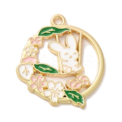 Alloy Enamel Pendants ENAM-147-03H-G-1