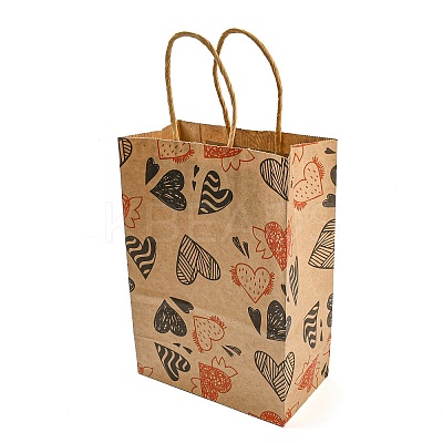 Valentine's Day Rectangle Paper Gift Bags ABAG-C006-01C-1