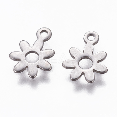 Tarnish Resistant 304 Stainless Steel Charms X-STAS-L234-066P-1