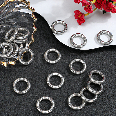 304 Stainless Steel Closed Jump Rings STAS-SP0001-85C-1