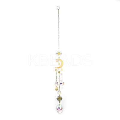Brass Big Pendant Decorations HJEW-M005-04B-G-1
