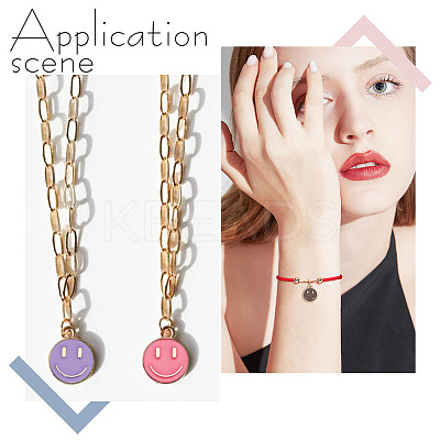 52Pcs 13 Colors Alloy Enamel Charms PALLOY-AB00179-1