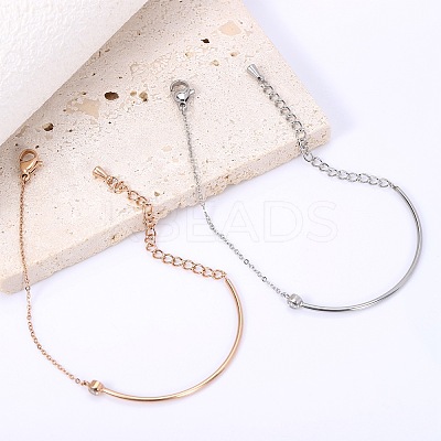Clear Cubic Zirconia Bracelet Adjustable Curved Bar Link Bracelet Classic Tennis Bracelet Charms Jewelry Gifts for Women JB756A-1