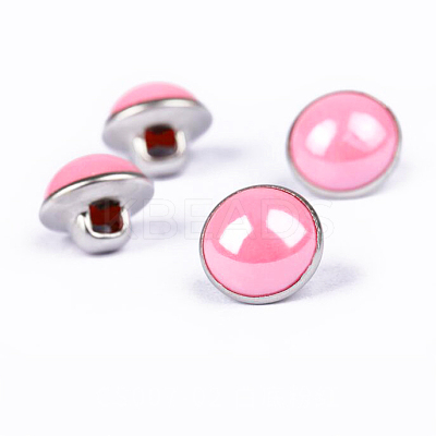 Resin Shank Buttons BUTT-WH0016-04P-01-1