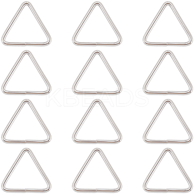 12Pcs Triangle Iron Linking Rings IFIN-CP0002-96P-1