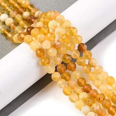 Natural Yellow Opal Beads Strands G-F770-C08-05-1