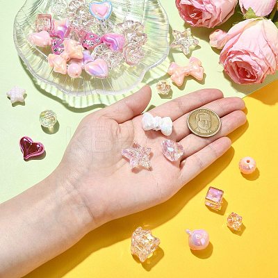 UV Plated Acrylic Bead FIND-CJC0010-90A-1