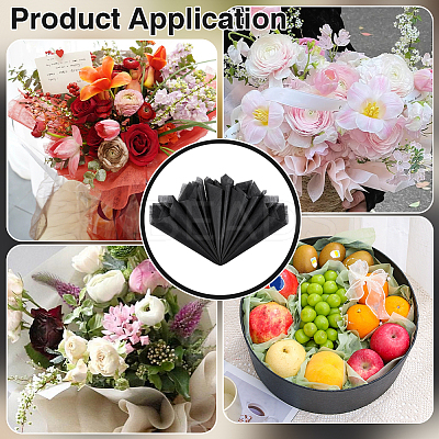 144 Sheets Flower Packaging Paper DIY-BC0016-57C-1