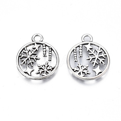 Tibetan Style Alloy Pendants TIBE-N010-62-1