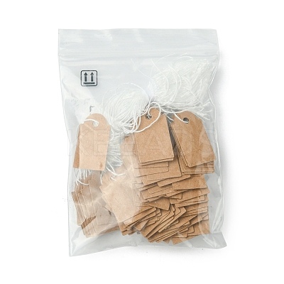 100Pcs Kraft Paper Tags AJEW-FS0001-14-1