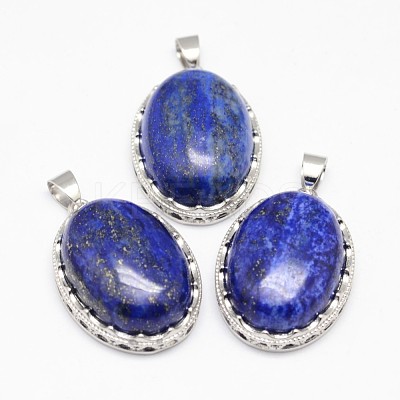 Natural Lapis Lazuli Pendants G-D851-32-1