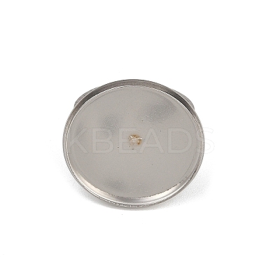 304 Stainless Steel Cuff Ring Components STAS-D372-05P-02D-1