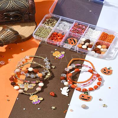 Halloween Theme DIY Bead Kits DIY-FS0006-96A-1