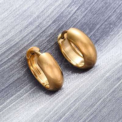 316 Surgical Stainless Steel Hoop Earrings for Women EJEW-G429-01B-G-1