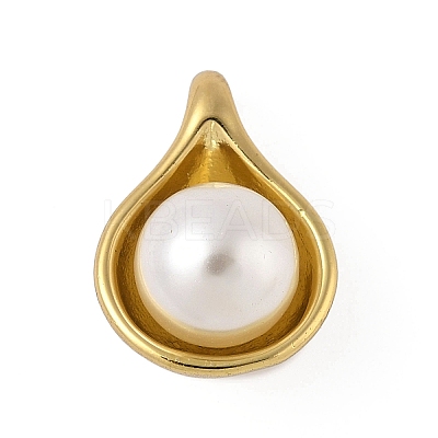 Plastic Imitation Pearl Pendants LS-STAS-P408-19G-1