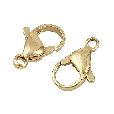 304 Stainless Steel Lobster Claw Clasps STAS-D218-01G-06-1