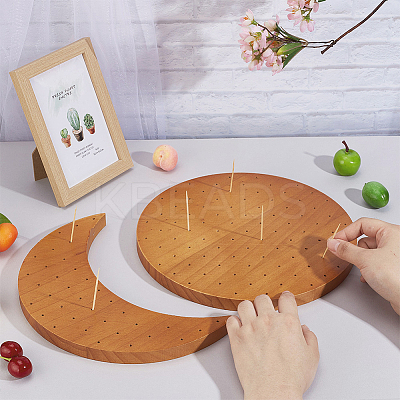 Round & Moon Lollipop Display Stands ODIS-WH0030-88-1