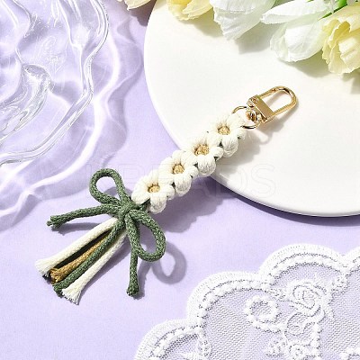 Cotton Pendant Decorations HJEW-TA00396-01-1