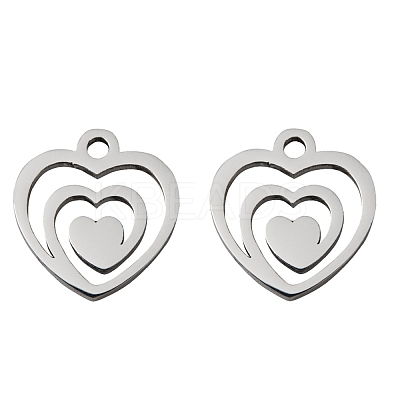 Non-Tarnish 304 Stainless Steel Charms STAS-Q201-T174-1