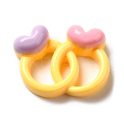 Valentine's Day Theme Opaque Resin Decoden Cabochons LS-RESI-G092-01F-1