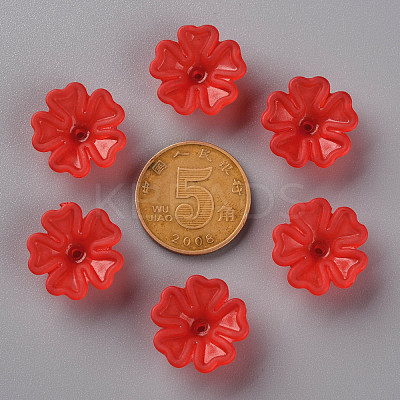 Transparent Frosted Acrylic Bead Caps MACR-S371-04A-712-1