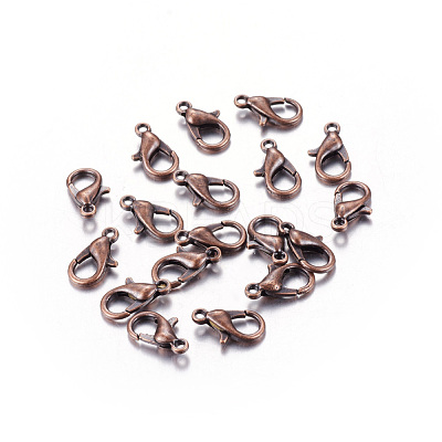 Zinc Alloy Lobster Claw Clasps X-E105-R-NR-1
