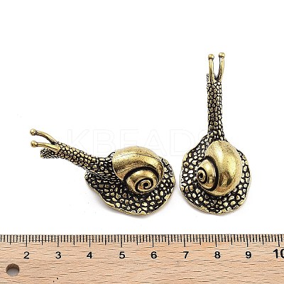 Brass Snail Figurines Statues for Home Desktop Feng Shui Ornament KK-A216-05B-AB-1