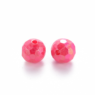 Opaque Acrylic Beads TACR-S154-61F-1