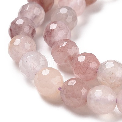 Natural Violet Strawberry Quartz Beads Strands G-E571-02A-1