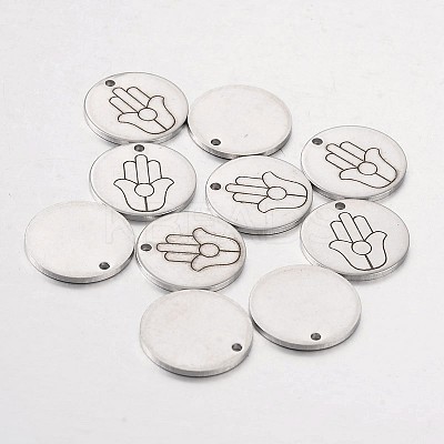 Non-Tarnish 201 Stainless Steel Pendants STAS-O078-E12-1