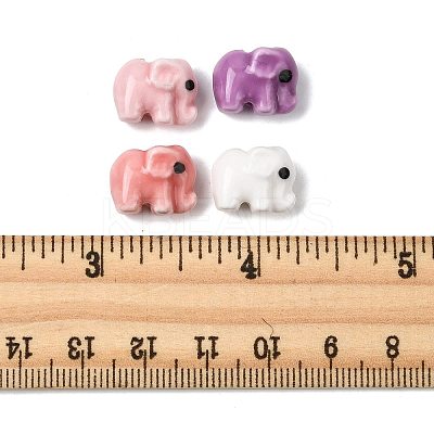 18Pcs 4 Colors Handmade Porcelain Beads PORC-FS0001-43-1