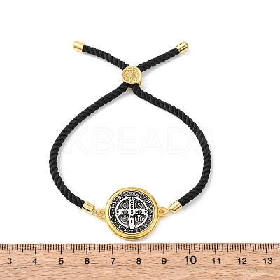 Alloy with Nylon Rope Slider Bracelets BJEW-Z156-02G-02-1