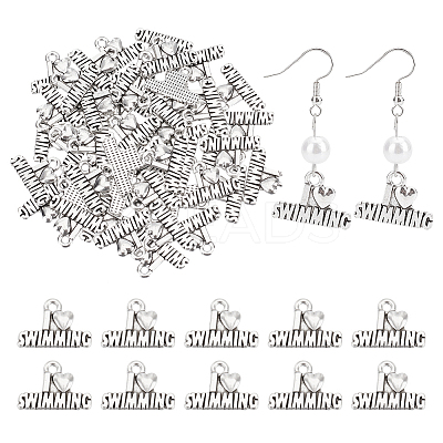 Tibetan Style Zinc Alloy Charms FIND-GL0001-24-1