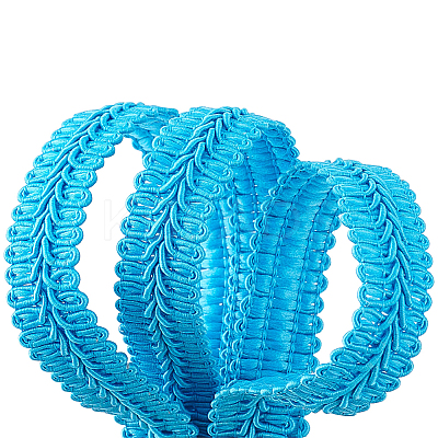 Polyester Braided Lace Trim OCOR-WH0074-92D-1
