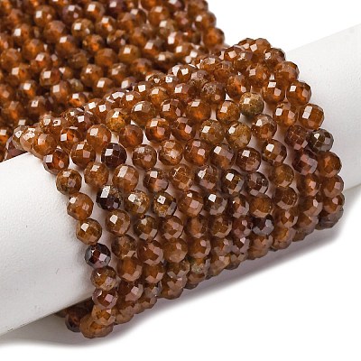 Natural Garnet Beads Strands G-C226-B01-4mm-1