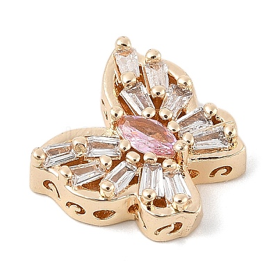 Brass Micro Pave Cubic Zirconia Beads KK-K297-34B-G03-1