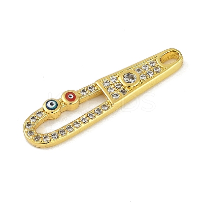 Brass Micro Pave Cubic Zirconia Pendants KK-B114-02G-03-1