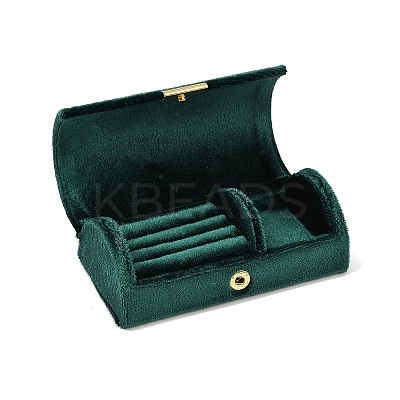Arch Shaped Velvet Jewelry Set Storage Boxes CON-Z009-03E-1