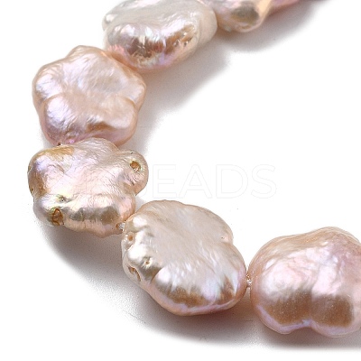 Natural Baroque Keshi Pearl Beads Strands PEAR-P064-07B-02B-1